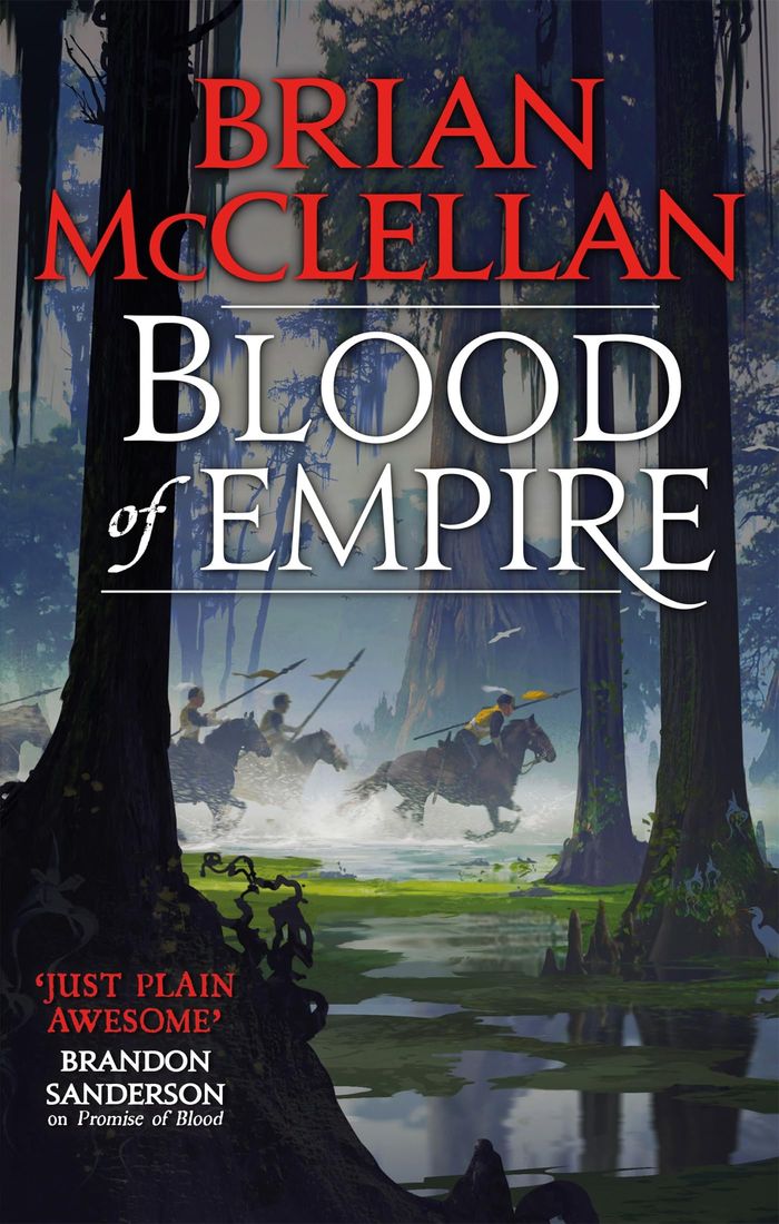 Couverture du livre « GODS OF BLOOD AND POWDER - BLOOD OF EMPIRE - BOOK THREE OF GODS OF BLOOD AND POWDER » de Brian Mcclellan, librairie Les Contes Infusés à Corte