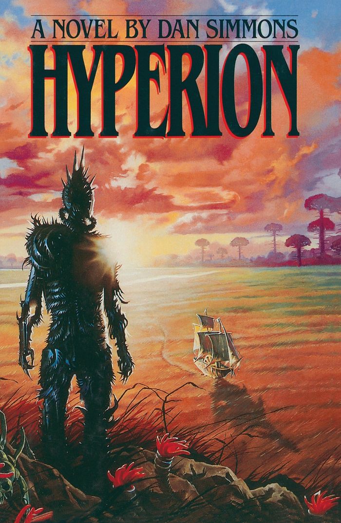 Couverture du livre « HYPERION - A NOVEL » de Dan Simmons, librairie Les Contes Infusés à Corte