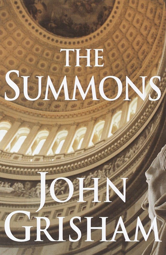 Couverture du livre « SUMMONS » de John Grisham, librairie Les Contes Infusés à Corte