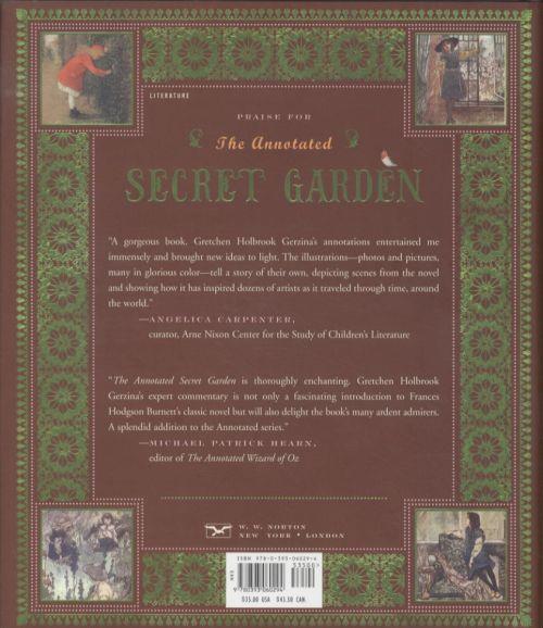 Quatrième de couverture de « THE ANNOTATED SECRET GARDEN »