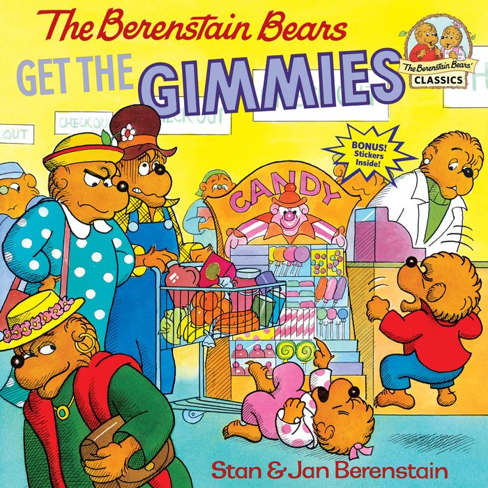 Couverture du livre « FIRST TIME BOOKS - THE BERENSTAIN BEARS GET THE GIMMIES » de Berenstain, librairie Les Contes Infusés à Corte