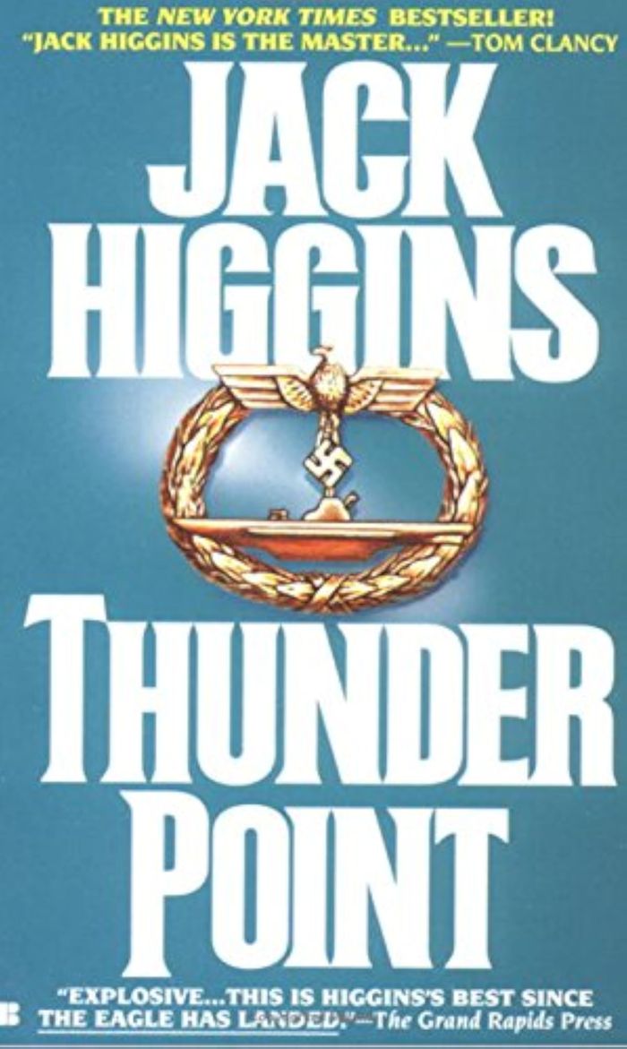 Couverture du livre « THUNDER POINT » de Higgins, Jack, librairie Les Contes Infusés à Corte