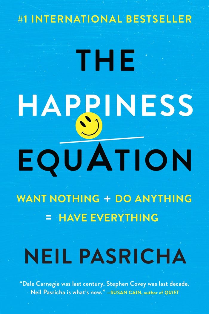 Couverture du livre « THE HAPPINESS EQUATION - WANT NOTHING + DO ANYTHING=HAVE EVERYTHING » de Neil Pasricha, librairie Les Contes Infusés à Corte