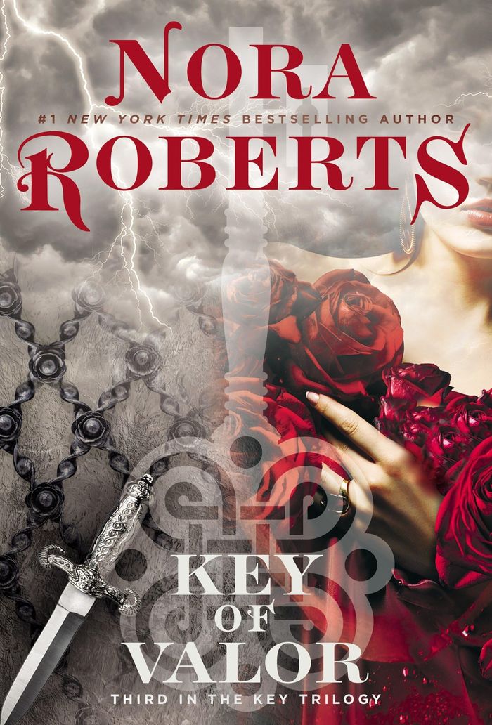 Couverture du livre « KEY TRILOGY - KEY OF VALOR » de Nora Roberts, librairie Les Contes Infusés à Corte