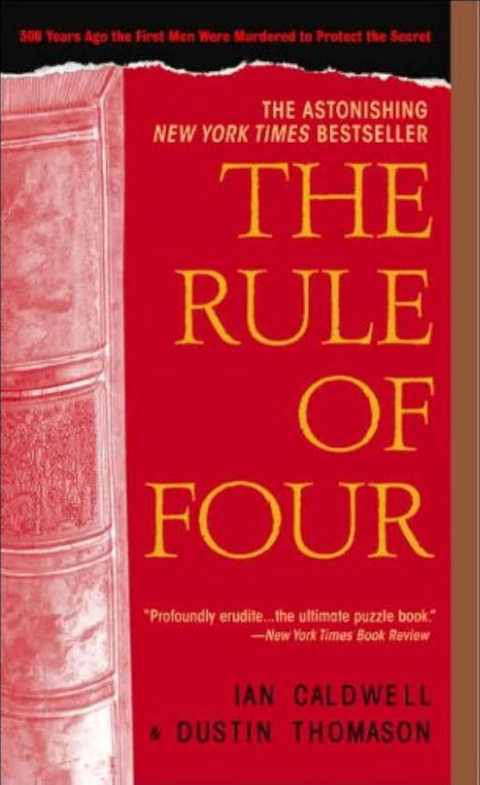 Couverture du livre « THE RULE OF FOUR », librairie Les Contes Infusés à Corte