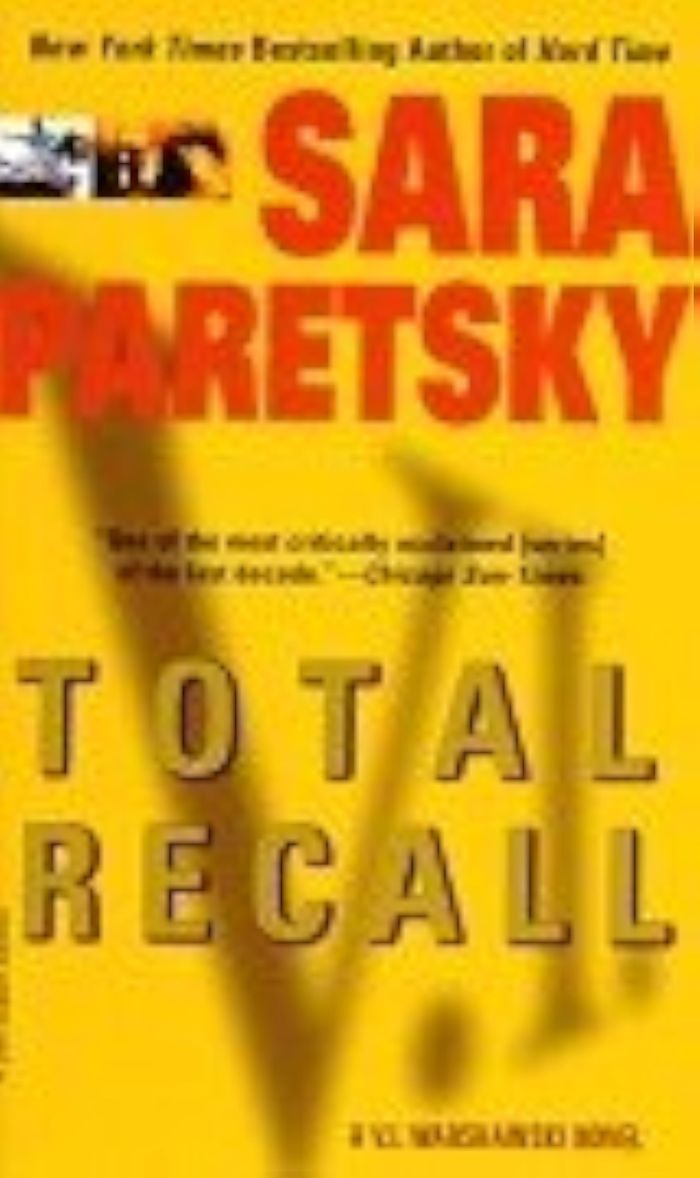Couverture du livre « TOTAL RECALL(PARETSKY/DELL/MAI 2002) » de Paretsky Sara (del)/, librairie Les Contes Infusés à Corte