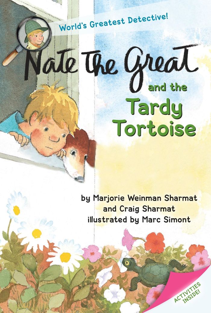 Couverture du livre « NATE THE GREAT AND THE TARDY TORTOISE » de Sharmat/simont, librairie Les Contes Infusés à Corte