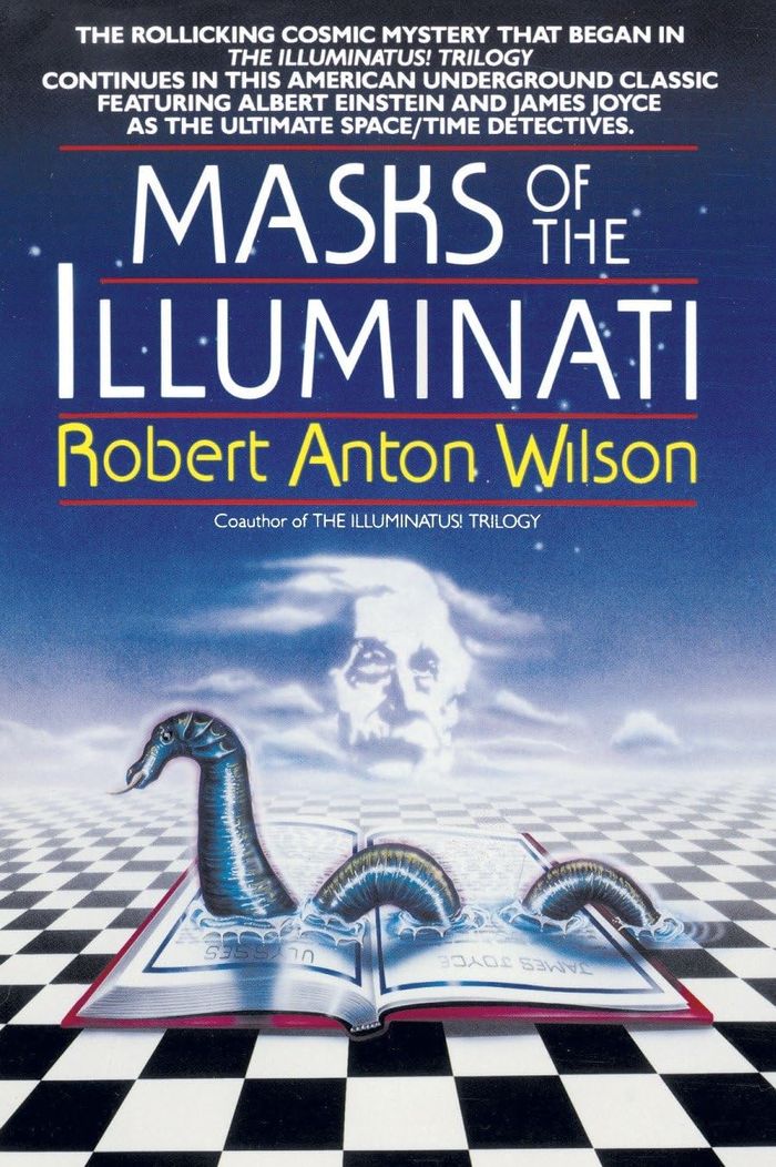 Couverture du livre « MASKS OF THE ILLUMINATI - A NOVEL » de Wilson Robert A., librairie Les Contes Infusés à Corte