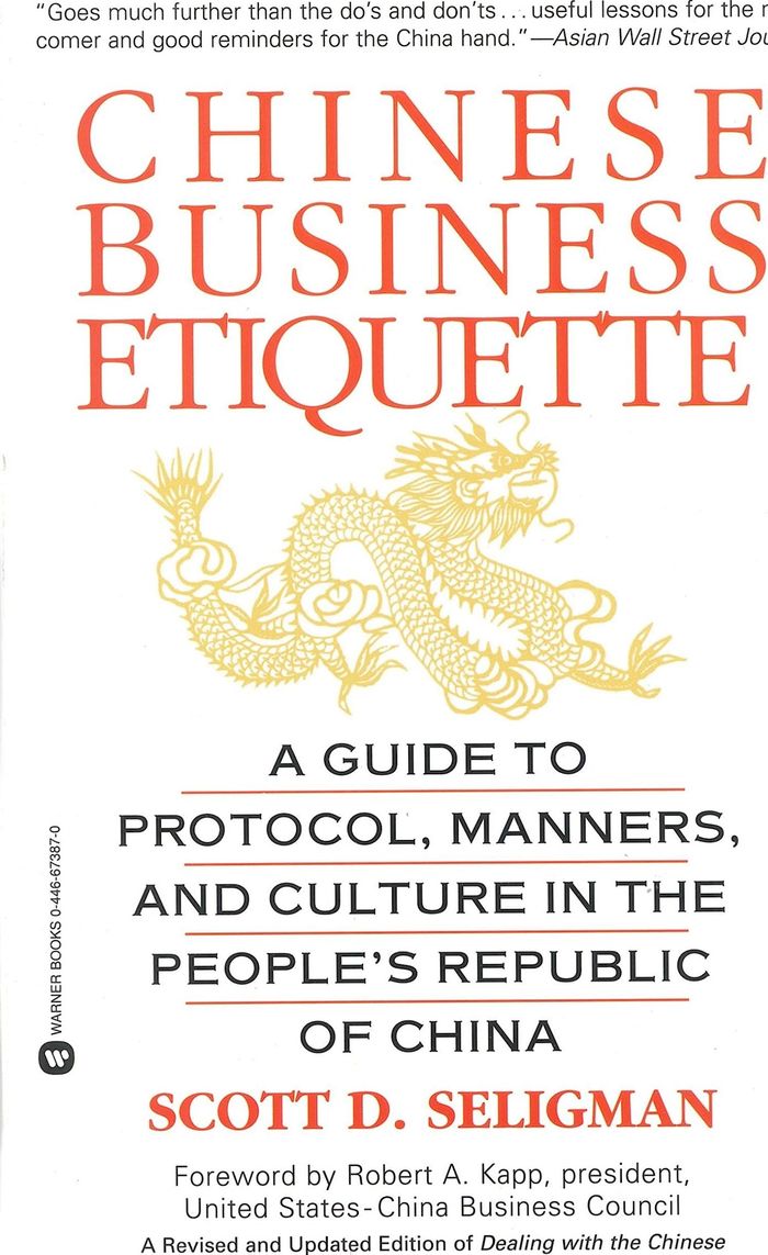 Couverture du livre « CHINESE BUSINESS ETIQUETTE » de Seligman, Scott, librairie Les Contes Infusés à Corte