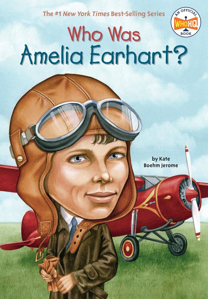Couverture du livre « WHO WAS? - WHO WAS AMELIA EARHART? » de Hq/cain Jerome/who, librairie Les Contes Infusés à Corte