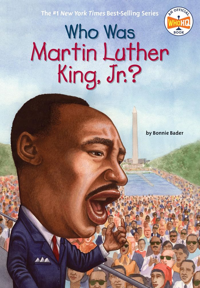 Couverture du livre « WHO WAS? - WHO WAS MARTIN LUTHER KING, JR.? », librairie Les Contes Infusés à Corte