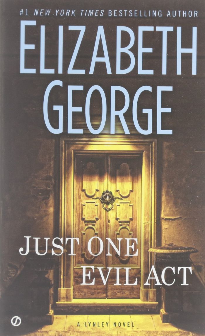 Couverture du livre « JUST ONE EVIL ACT » de George, Elizabeth, librairie Les Contes Infusés à Corte