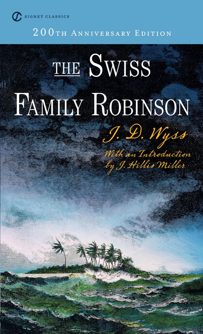 Couverture du livre « THE SWISS FAMILY ROBINSON » de J.D. Wyss, librairie Les Contes Infusés à Corte