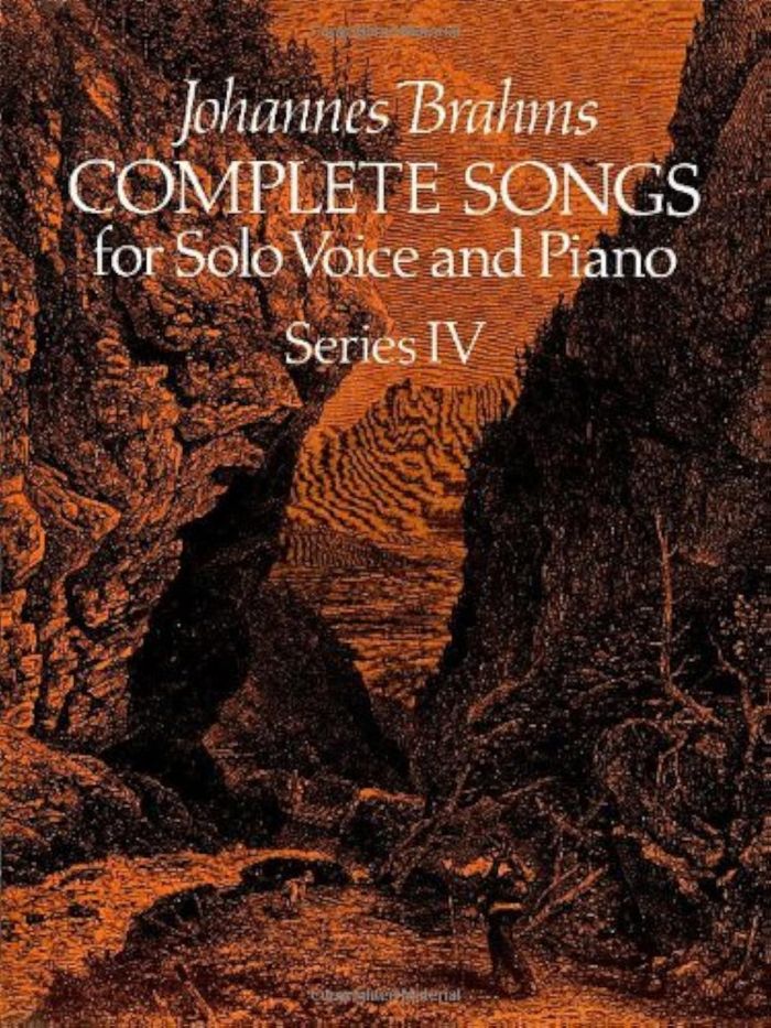 Couverture du livre « BRAHMS: COMPLETE SONGS FOR SOLO VOICE AND PIANO SERIES IV » de Brahms, (ar Johannes, librairie Les Contes Infusés à Corte