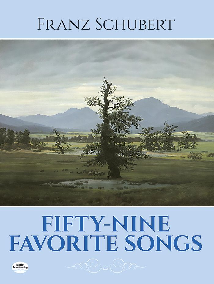 Couverture du livre « FRANZ SCHUBERT: FIFTY-NINE FAVORITE SONGS » de Schubert, (art Franz, librairie Les Contes Infusés à Corte