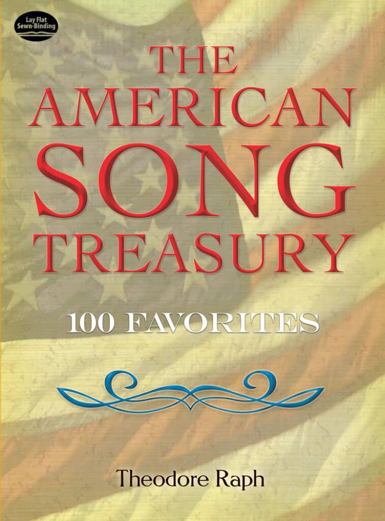 Couverture du livre « THE AMERICAN SONG TREASURY - 100 FAVORITES PIANO, VOIX, GUITARE » de Raph, (edit Theodore, librairie Les Contes Infusés à Corte
