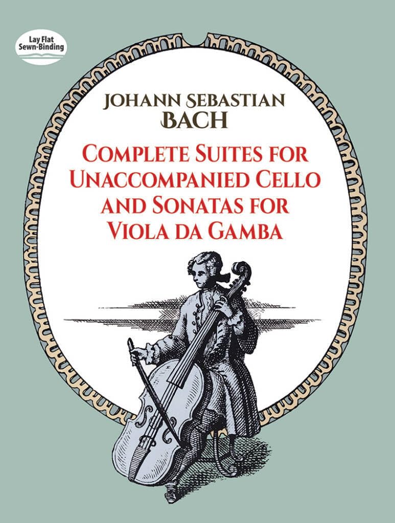 Couverture du livre « J.S. BACH: COMPLETE SUITES FOR UNACCOMPANIED CELLO AND SONATAS FOR VIOLA DA GAMBA », librairie Les Contes Infusés à Corte