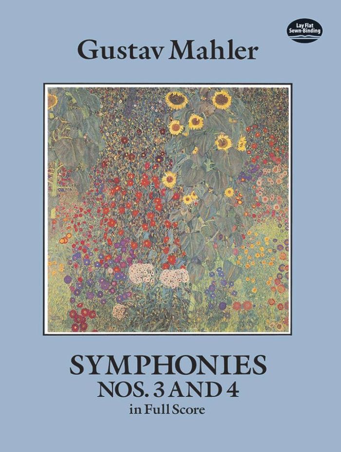 Couverture du livre « GUSTAV MAHLER : SYMPHONIES NOS. 3 AND 4 - DOVER FULL SCORES » de Mahler, (comp Gustav, librairie Les Contes Infusés à Corte