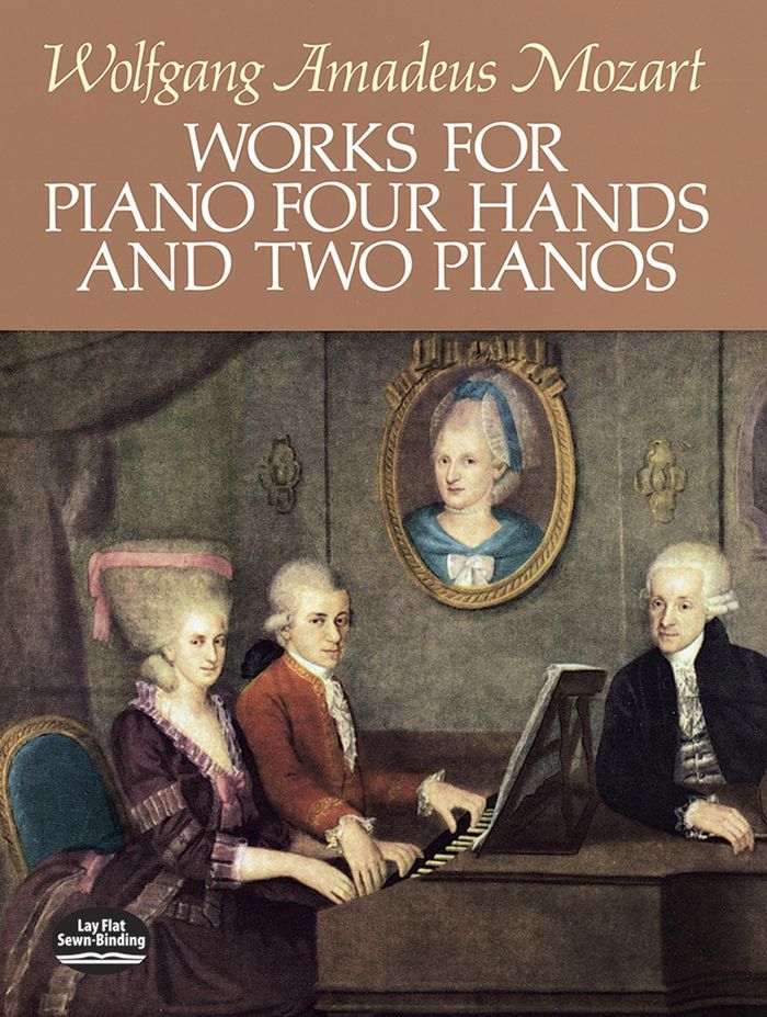 Couverture du livre « WOLFGANG AMADEUS MOZART: WORKS FOR PIANO FOUR HANDS AND TWO PIANOS » de Mozart, Ama Wolfgang, librairie Les Contes Infusés à Corte