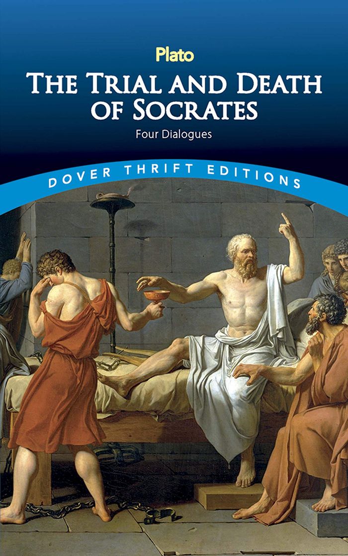 Couverture du livre « THRIFT EDITIONS - THE TRIAL AND DEATH OF SOCRATES: FOUR DIALOGUES » de Wyllie/plato, librairie Les Contes Infusés à Corte
