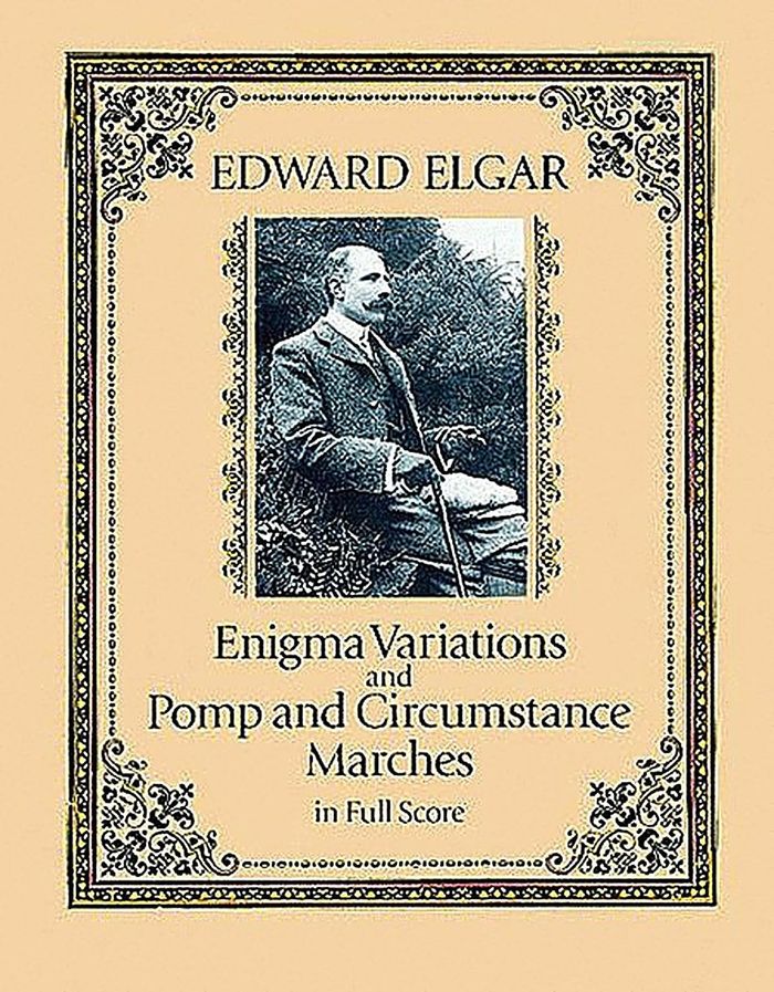Couverture du livre « EDWARD ELGAR: ENIGMA VARIATIONS AND POMP AND CIRCUMSTANCE MARCHES (FULL SCORE) » de Elgar, (compo Edward, librairie Les Contes Infusés à Corte