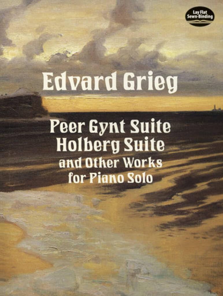 Couverture du livre « EDVARD GRIEG: PEER GYNT SUITE, HOLBERG SUITE AND OTHER WORKS FOR PIANO PIANO » de Grieg, (compo Edvard, librairie Les Contes Infusés à Corte