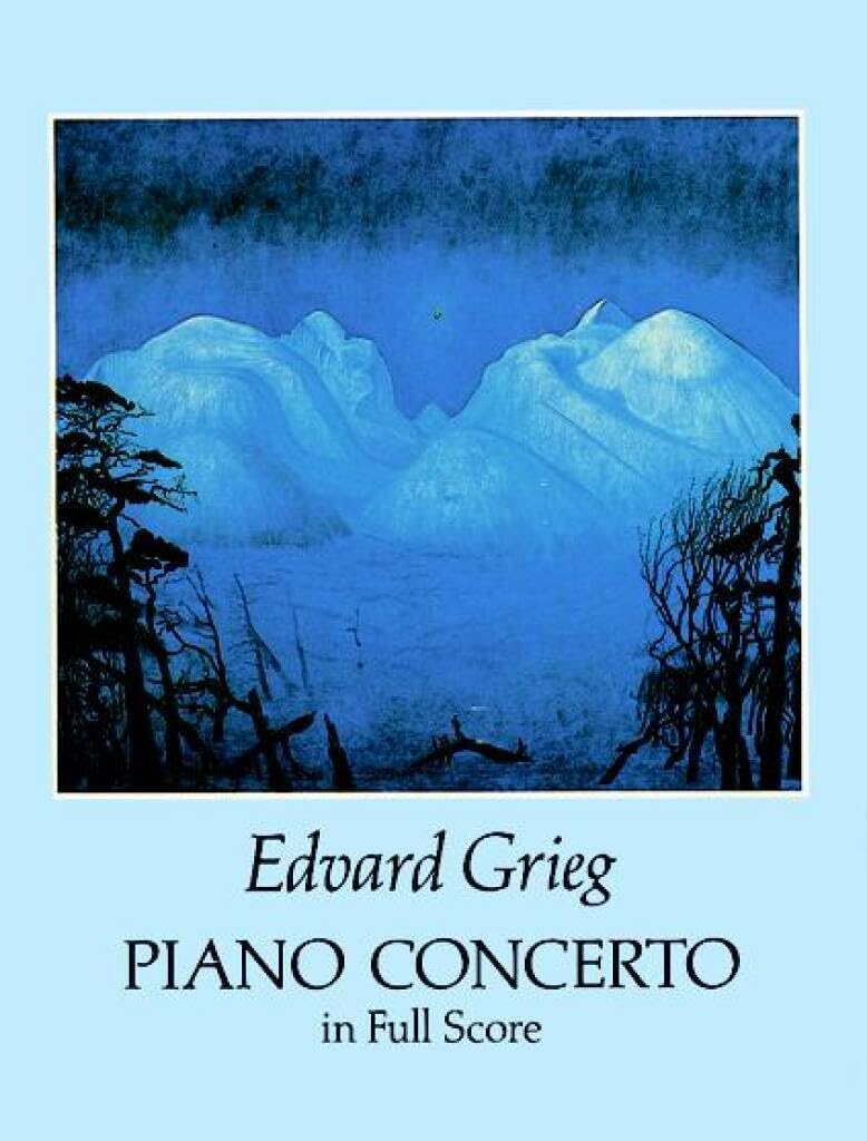 Couverture du livre « EDVARD GRIEG : PIANO CONCERTO IN FULL SCORE » de Grieg Edvard, librairie Les Contes Infusés à Corte