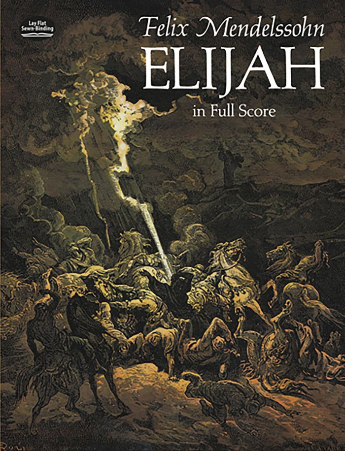 Couverture du livre « FELIX MENDELSSOHN: ELIJAH (FULL SCORE) CHANT », librairie Les Contes Infusés à Corte
