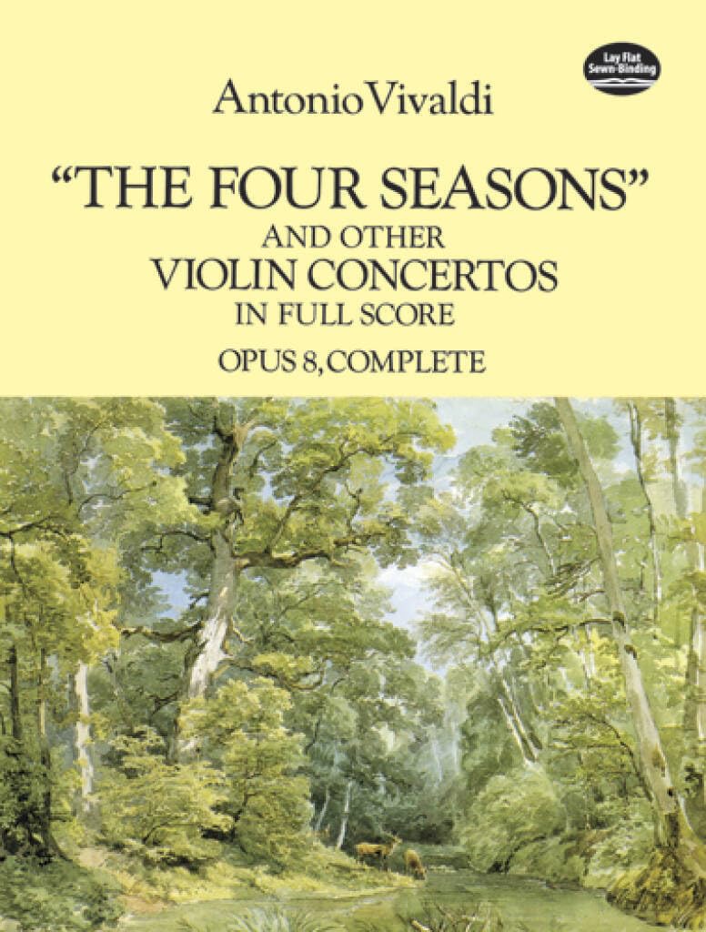 Couverture du livre « ANTONIO VIVALDI: 'THE FOUR SEASONS' AND OTHER CONCERTOS IN FULL SCORE », librairie Les Contes Infusés à Corte
