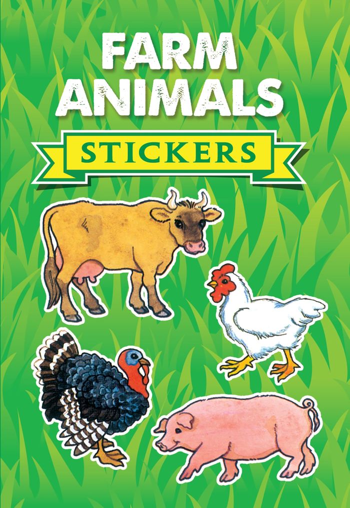 Couverture du livre « FARM ANIMALS STICKERS » de Barbaresi, Nina, librairie Les Contes Infusés à Corte