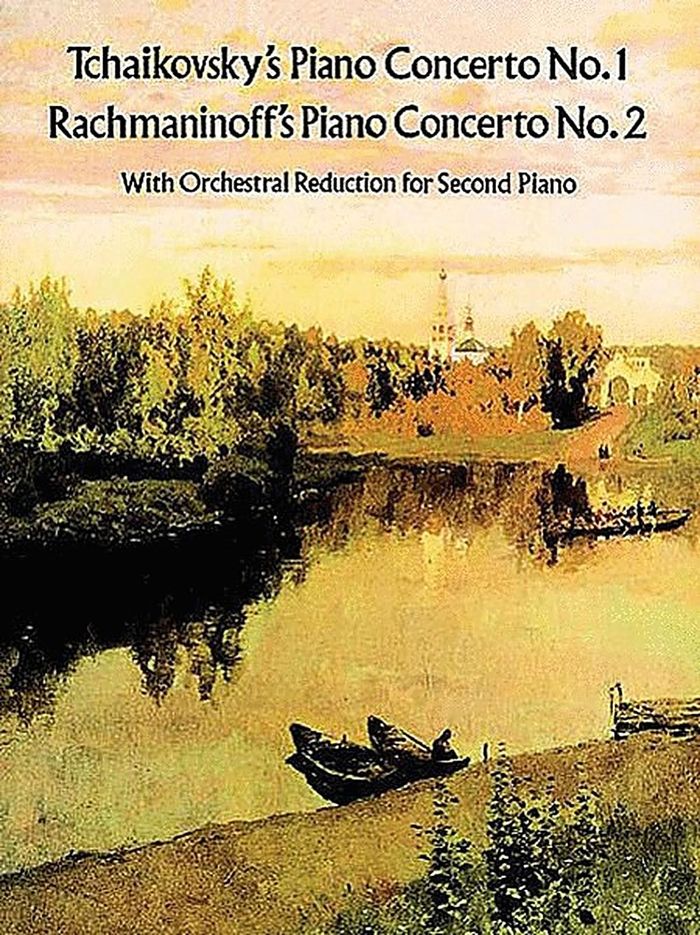 Couverture du livre « TCHAIKOVSKY: PIANO CONCERTO NO.1/RACHMANINOV: PIANO CONCERTO NO.2 (2 PIANO SCORE) » de Tchaikovsky, I Pyotr, librairie Les Contes Infusés à Corte