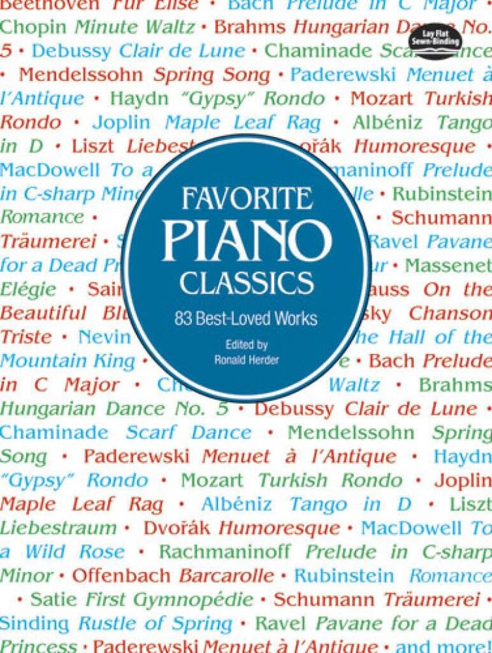 Couverture du livre « FAVORITE PIANO CLASSICS PIANO » de Auteurs Divers, librairie Les Contes Infusés à Corte