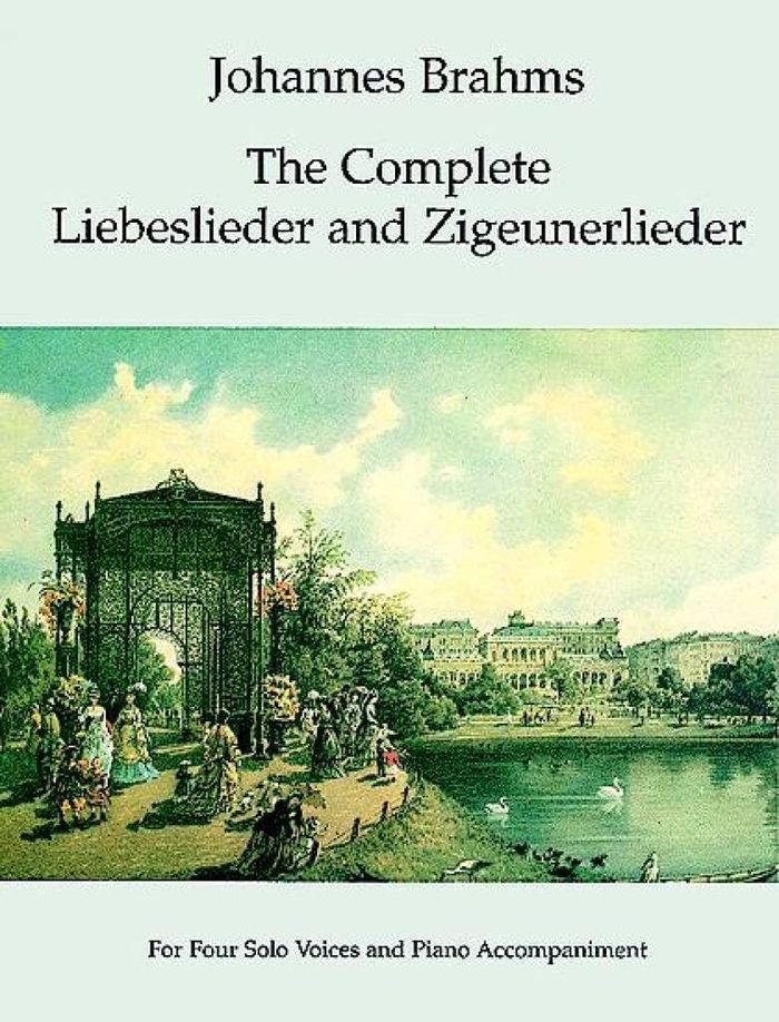 Couverture du livre « JOHANNES BRAHMS: THE COMPLETE LIEBESLIEDER AND ZIGEUNERLIEDER » de Brahms, (ar Johannes, librairie Les Contes Infusés à Corte