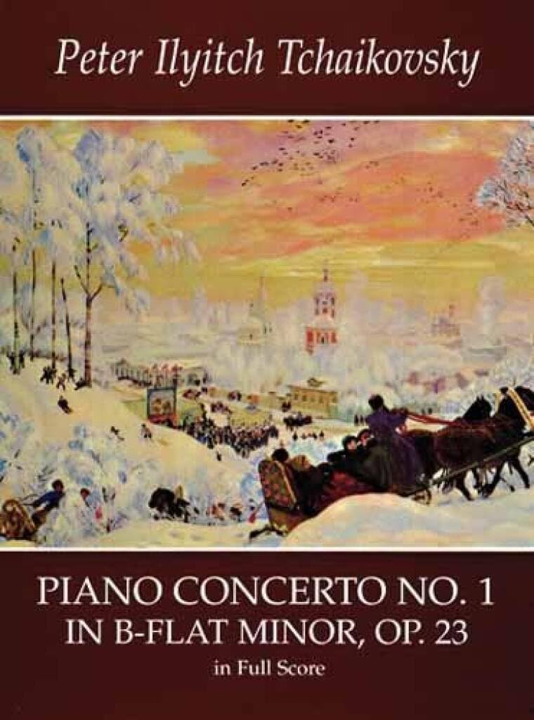Couverture du livre « P.I. TCHAIKOVSKY: PIANO CONCERTO NO.1 IN B FLAT MINOR OP.23 (FULL SCORE) » de Tchaikovsky, I Pyotr, librairie Les Contes Infusés à Corte