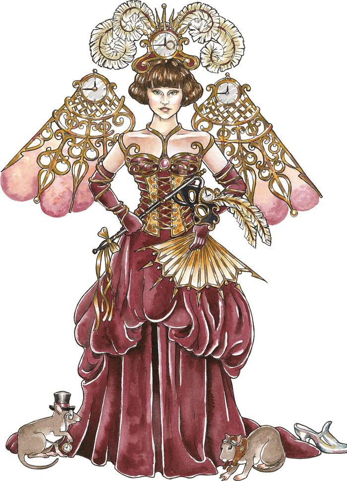 Couverture du livre « DOVER PAPER DOLLS - STEAMPUNK PAPER DOLLS », librairie Les Contes Infusés à Corte