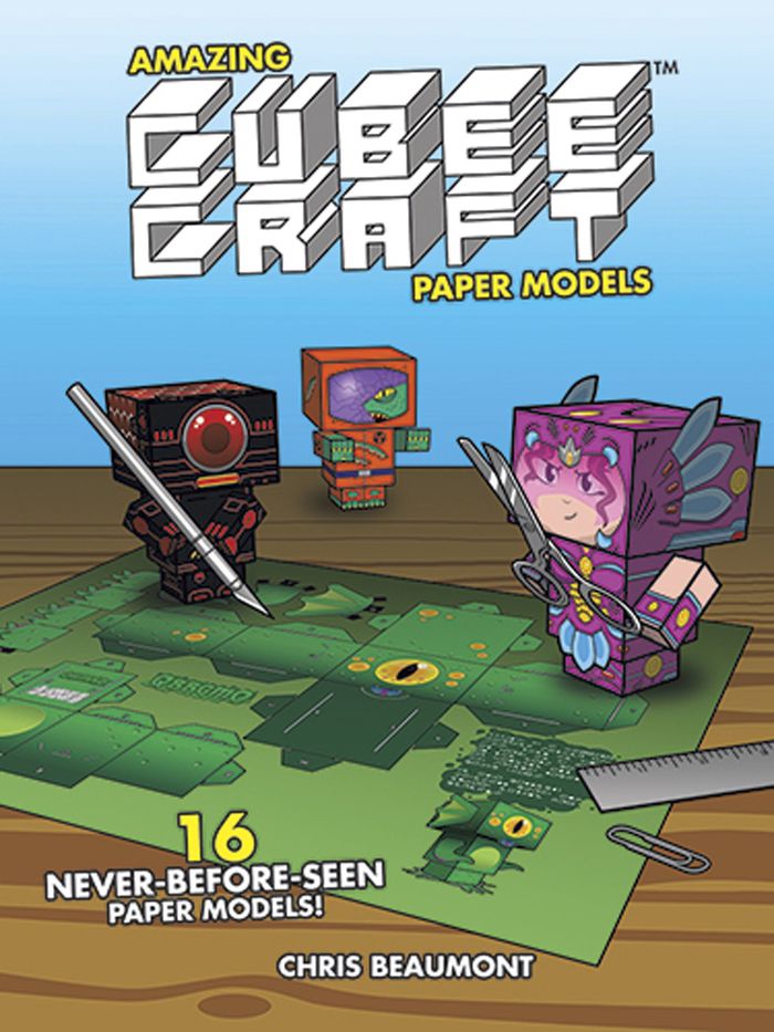 Couverture du livre « AMAZING CUBEECRAFT PAPER MODELS » de Beaumont, Chris, librairie Les Contes Infusés à Corte