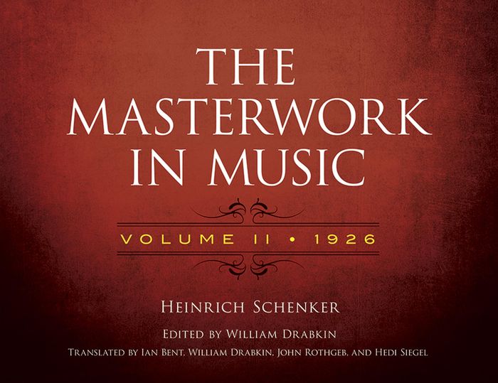Couverture du livre « THE MASTERWORK IN MUSIC: VOLUME II - 1926 LIVRE SUR LA MUSIQUE » de Schenker, ( Heinrich, librairie Les Contes Infusés à Corte