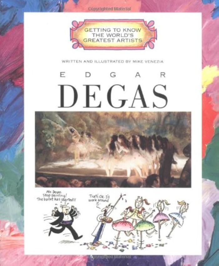 Couverture du livre « GETTING TO KNOW EDGAR DEGAS » de Mike Venezia, librairie Les Contes Infusés à Corte