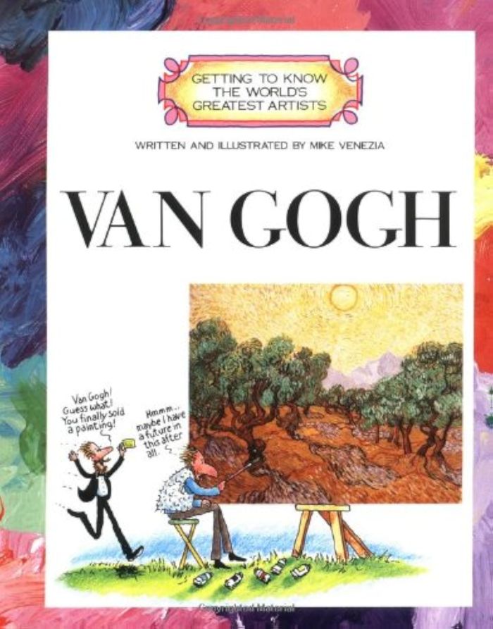 Couverture du livre « GETTING TO KNOW VAN GOGH » de Mike Venezia, librairie Les Contes Infusés à Corte