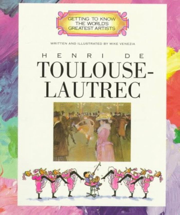 Couverture du livre « GETTING TO KNOW TOULOUSE LAUTREC » de Mike Venezia, librairie Les Contes Infusés à Corte
