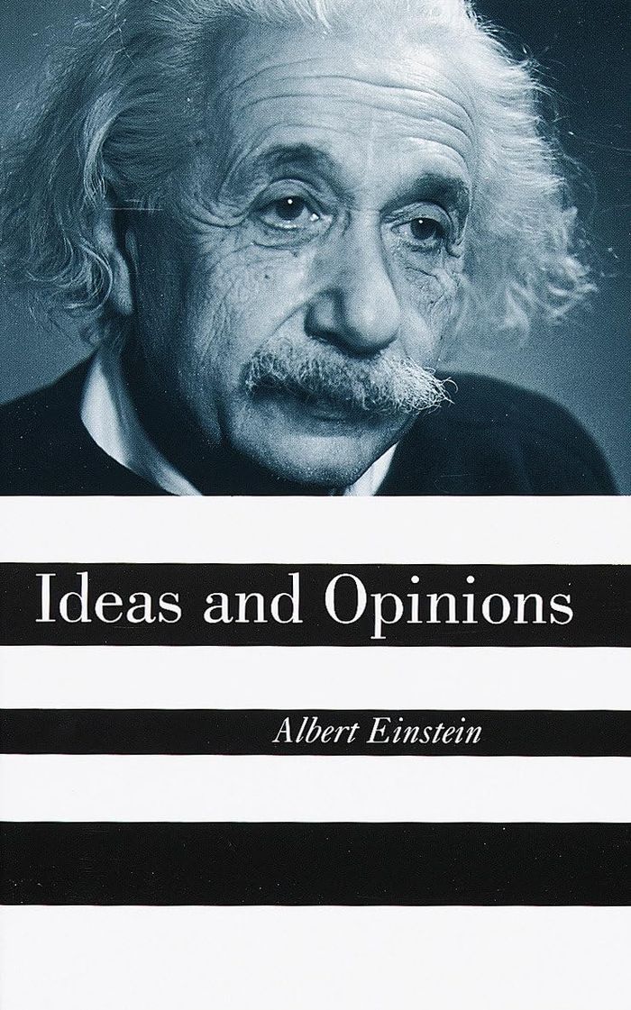 Couverture du livre « IDEAS AND OPINIONS » de Albert Einstein, librairie Les Contes Infusés à Corte