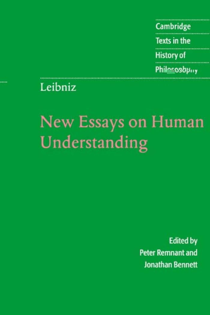 Couverture du livre « LEIBNIZ: NEW ESSAYS ON HUMAN UNDERSTANDING », librairie Les Contes Infusés à Corte