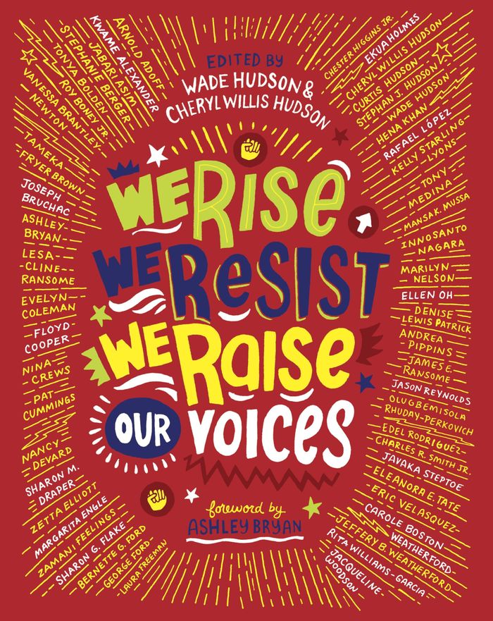 Couverture du livre « WE RISE, WE RESIST, WE RAISE OUR VOICES », librairie Les Contes Infusés à Corte