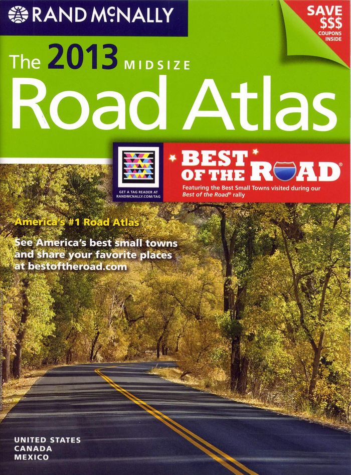 Couverture du livre « **MIDSIZE ROAD ATLAS 2013 » de Collectif, librairie Les Contes Infusés à Corte
