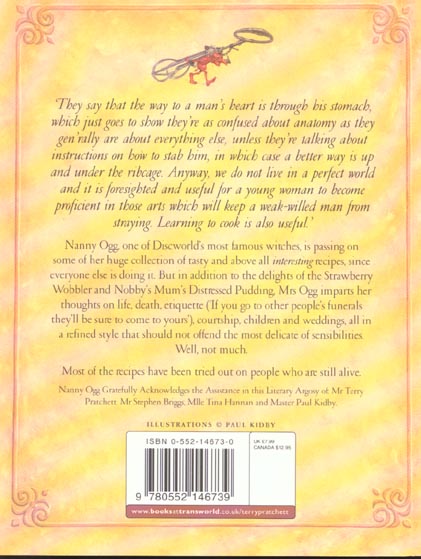 Quatrième de couverture de « NANNY OGG'S COOKBOOK »