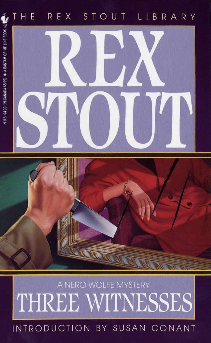 Couverture du livre « NERO WOLFE - THREE WITNESSES » de Rex Stout, librairie Les Contes Infusés à Corte