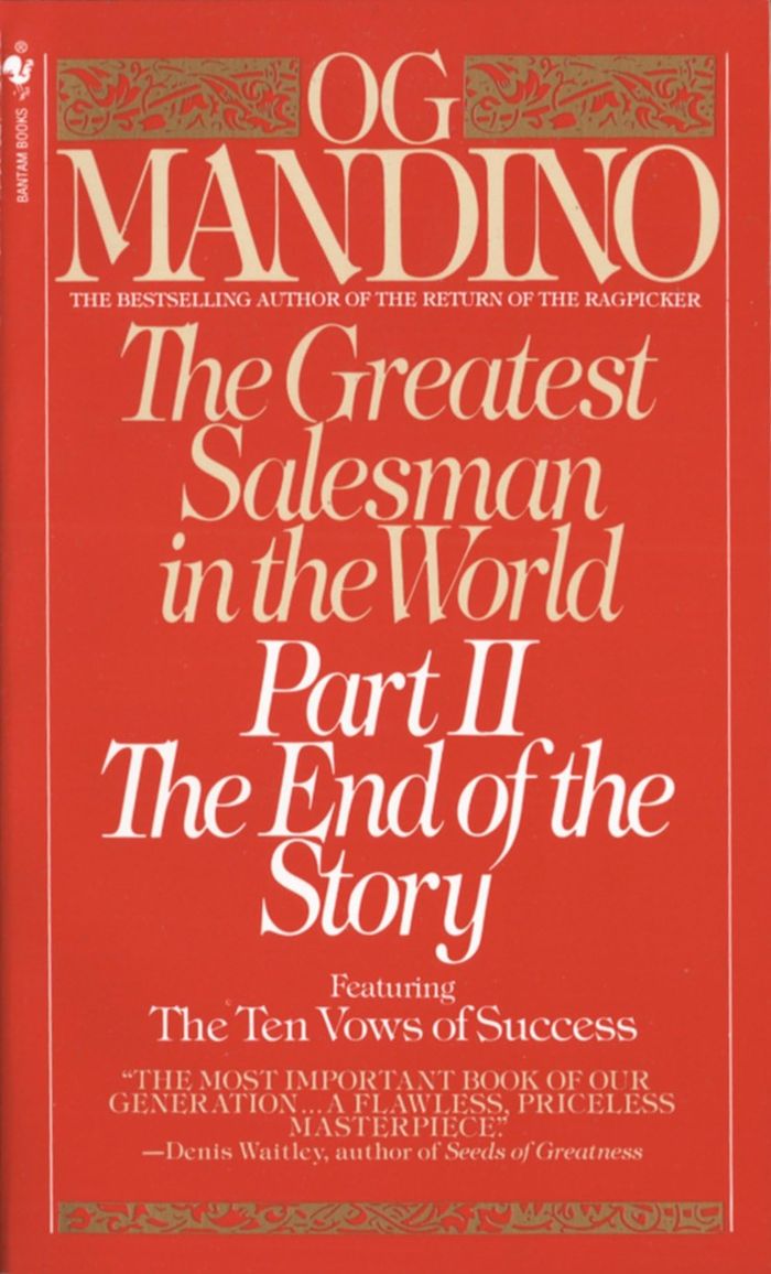 Couverture du livre « THE GREATEST SALESMAN IN THE WORLD, PART II - THE END OF THE STORY », librairie Les Contes Infusés à Corte
