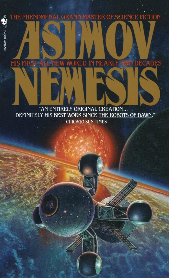 Couverture du livre « NEMESIS - A NOVEL » de Isaac Asimov, librairie Les Contes Infusés à Corte