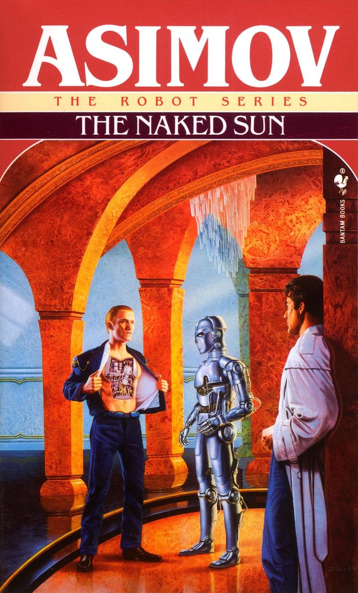 Couverture du livre « THE ROBOT SERIES - THE NAKED SUN » de Isaac Asimov, librairie Les Contes Infusés à Corte