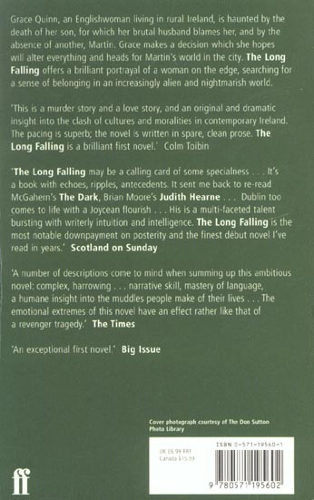 Quatrième de couverture de « THE LONG FALLING »